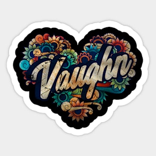 Vaughn name Sticker